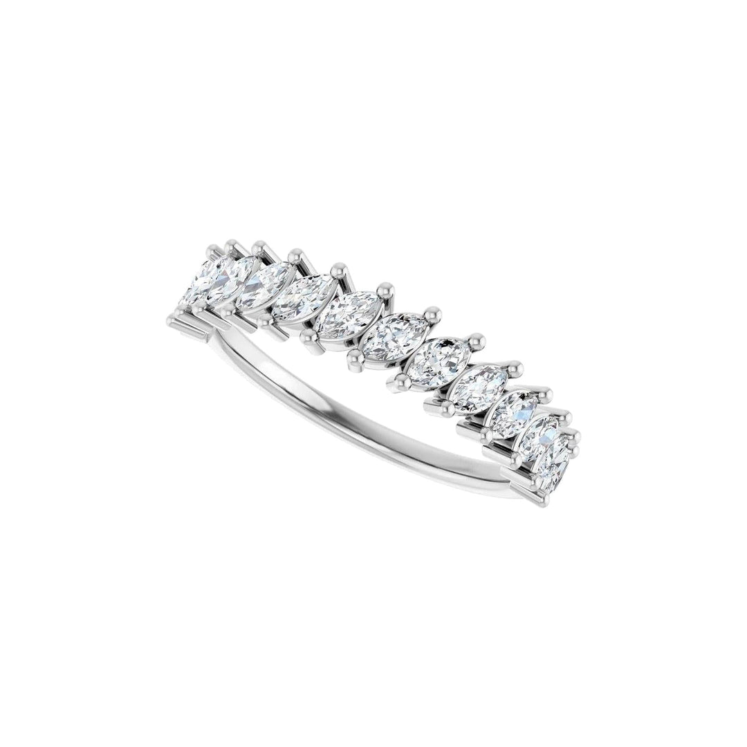 14K Slanted Marquise Diamond Anniversary Band-Embark Fine Jewelry