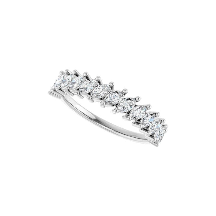 14K Slanted Marquise Diamond Anniversary Band-Embark Fine Jewelry