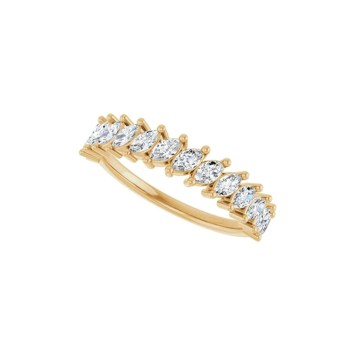 14K Slanted Marquise Diamond Anniversary Band-Embark Fine Jewelry
