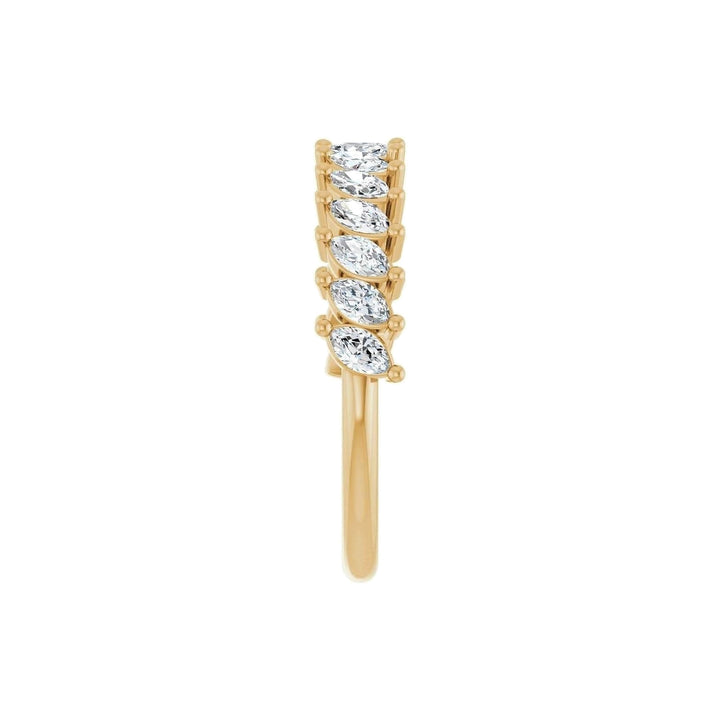 14K Slanted Marquise Diamond Anniversary Band-Embark Fine Jewelry