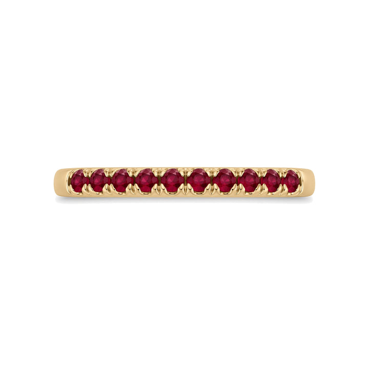 14K Stackable Birthstone Ring – 14K Yellow Gold – Front View