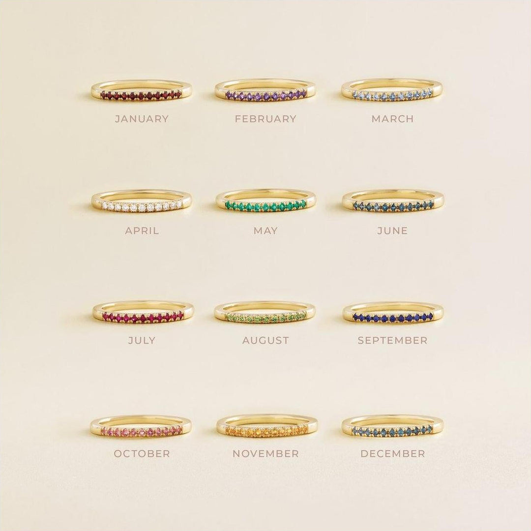 14K Stackable Birthstone Ring-Embark Fine Jewelry