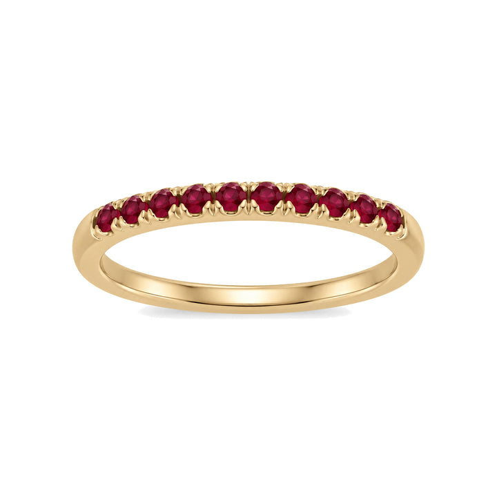 14K Stackable Birthstone Ring – 14K Yellow Gold – Front