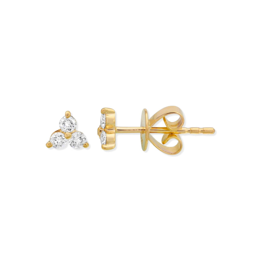 14K Trio Diamond Stud-Embark Fine Jewelry