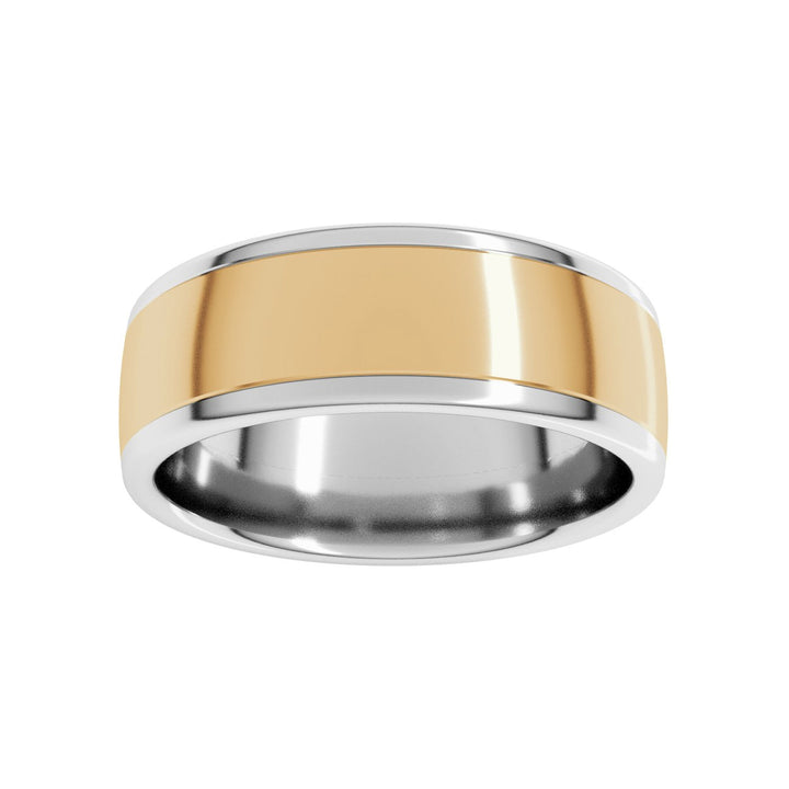 14K Two-Tone European Comfort-Fit Band-Embark Fine Jewelry