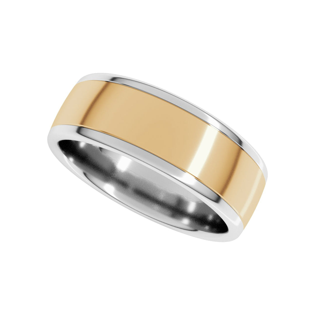 14K Two-Tone European Comfort-Fit Band-Embark Fine Jewelry