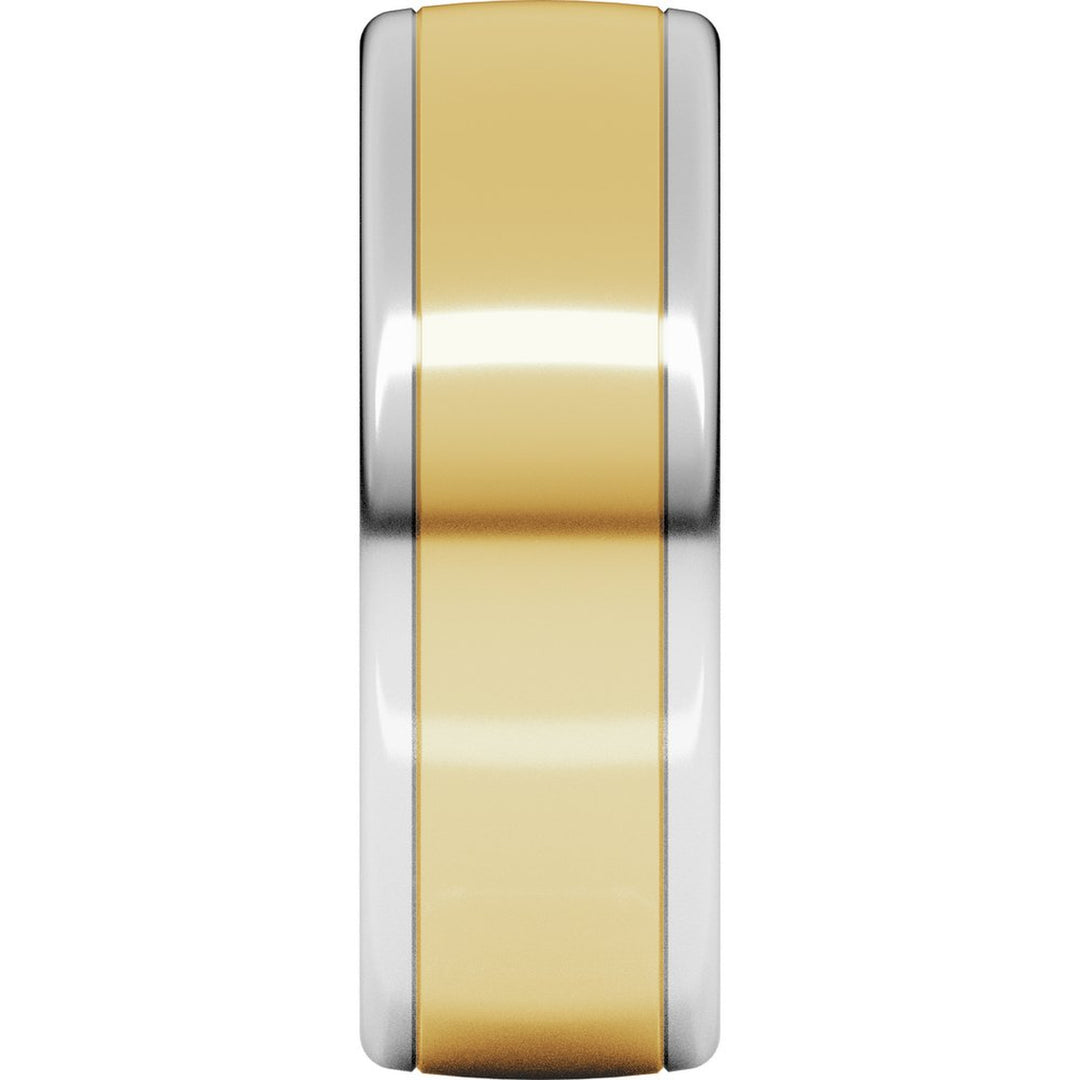 14K Two-Tone European Comfort-Fit Band-Embark Fine Jewelry