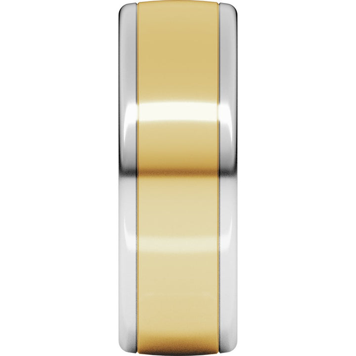 14K Two-Tone European Comfort-Fit Band-Embark Fine Jewelry