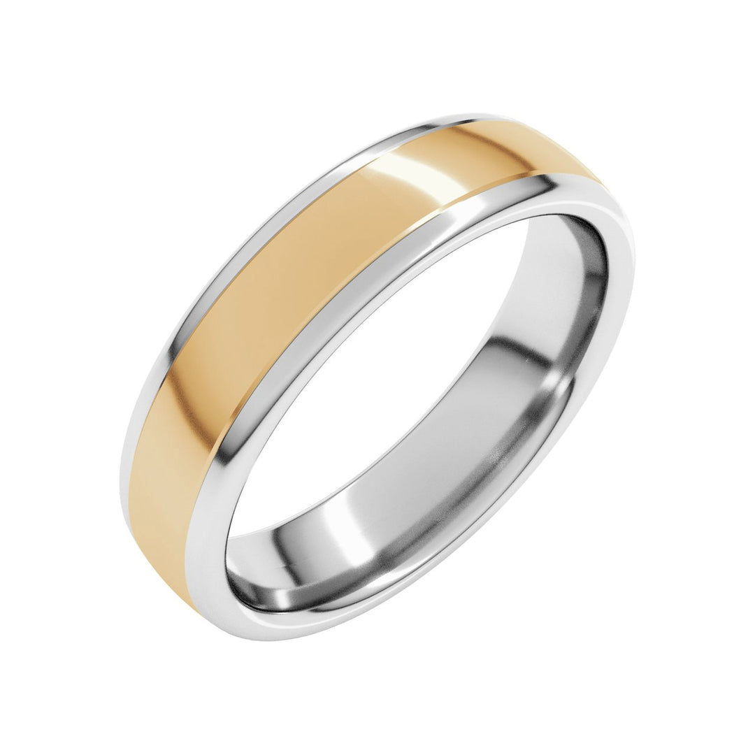 14K Two-Tone European Comfort-Fit Band-Embark Fine Jewelry