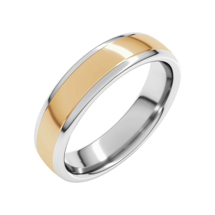 14K Two-Tone European Comfort-Fit Band-Embark Fine Jewelry