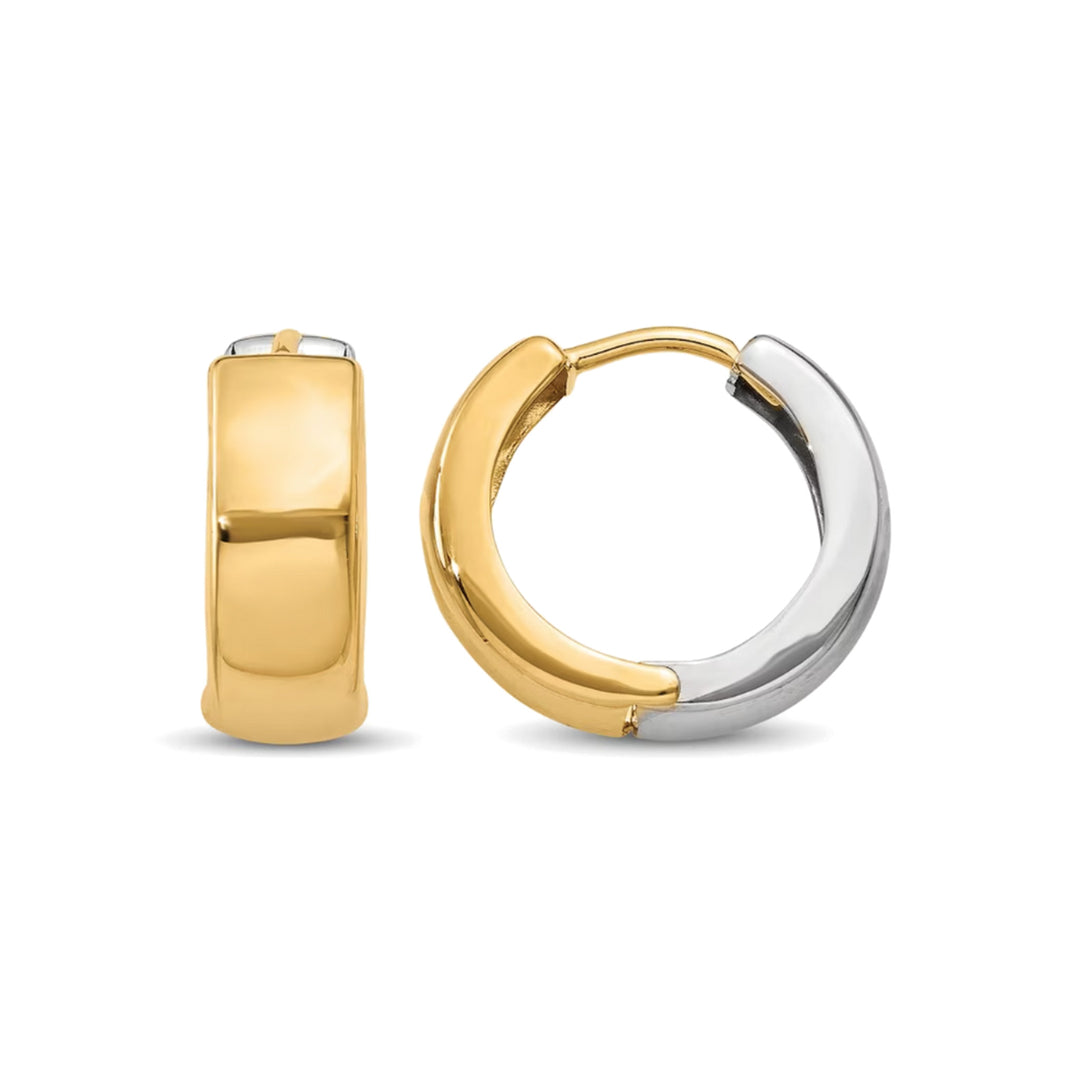 14K Two-Tone Huggies-Embark Fine Jewelry