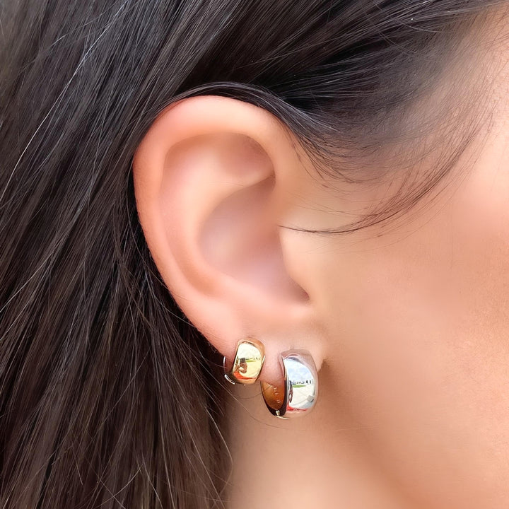 14K Two-Tone Huggies-Embark Fine Jewelry