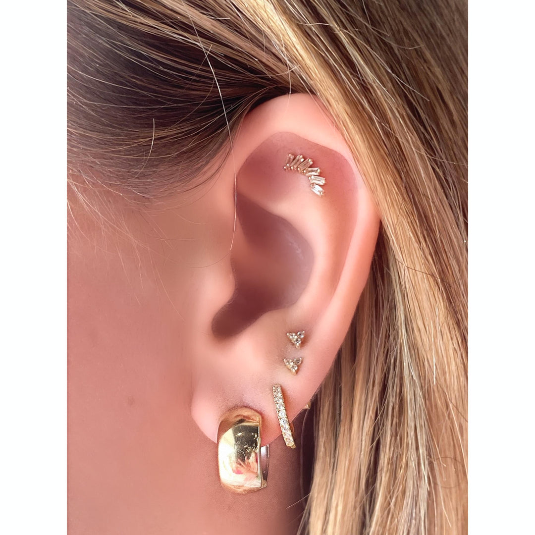 14K Two-Tone Huggies-Embark Fine Jewelry