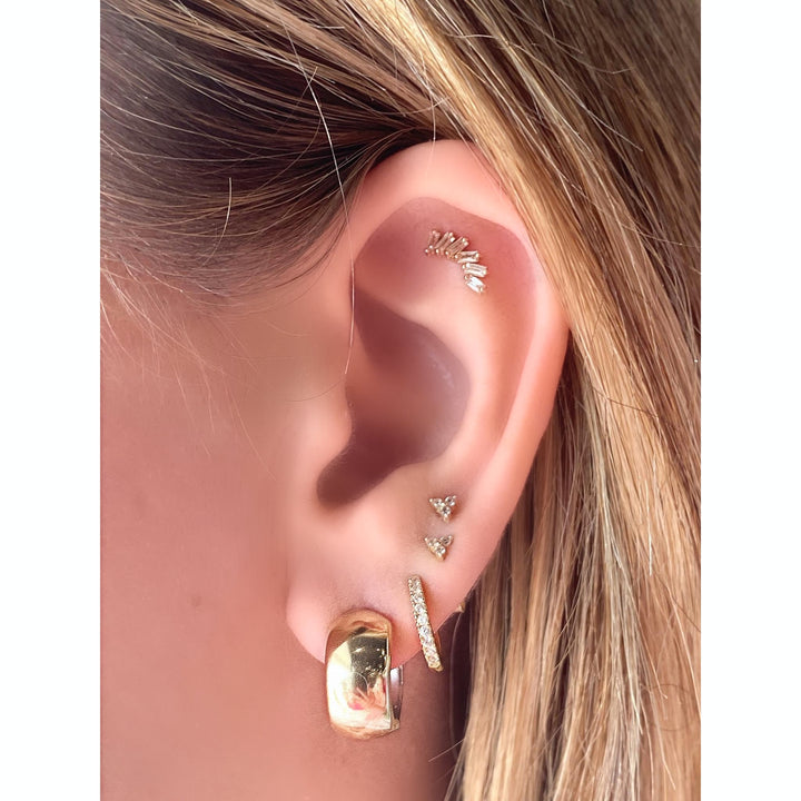 14K Two-Tone Huggies-Embark Fine Jewelry