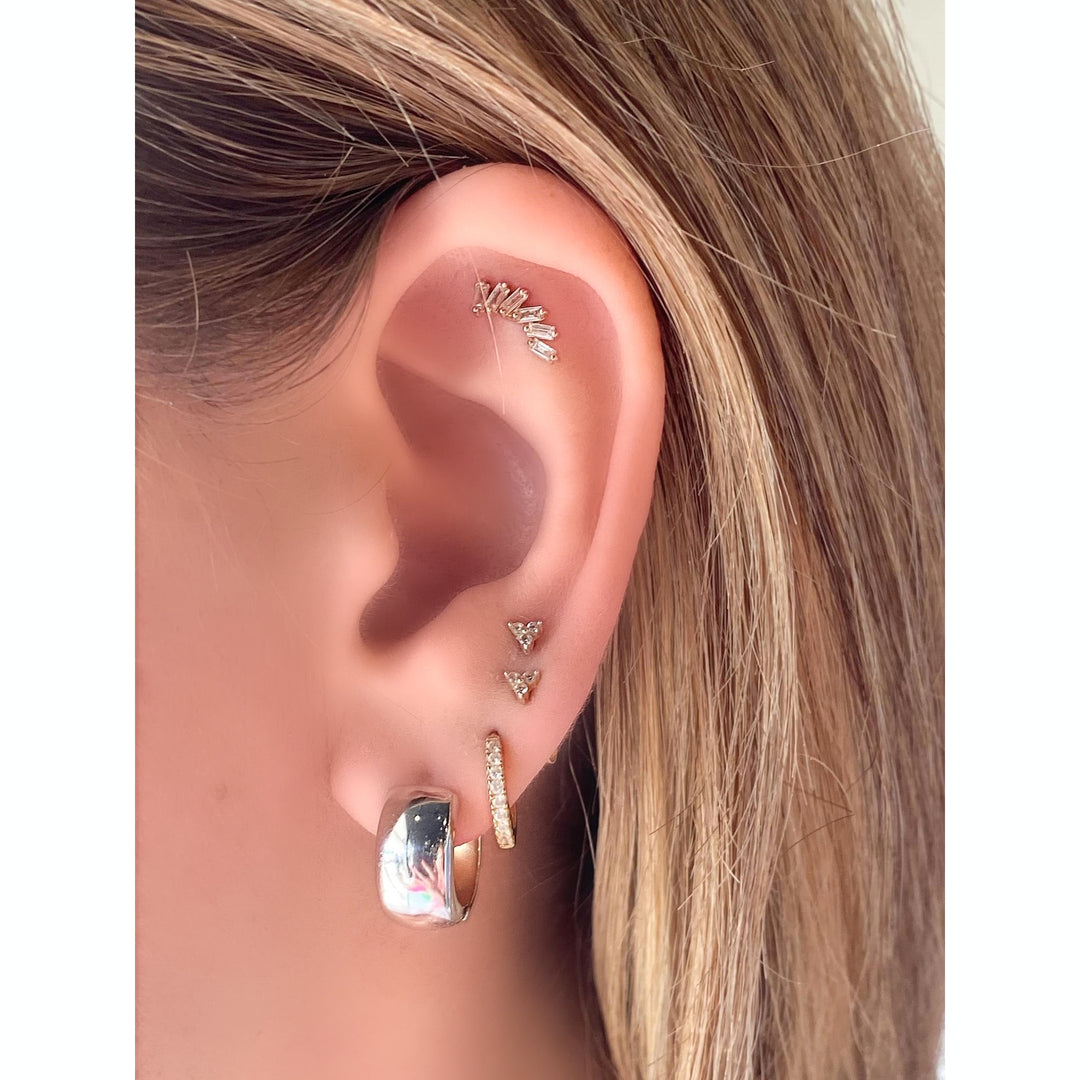 14K Two-Tone Huggies-Embark Fine Jewelry
