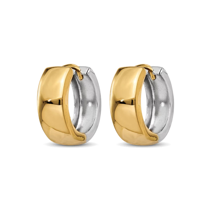 14K Two-Tone Huggies-Embark Fine Jewelry