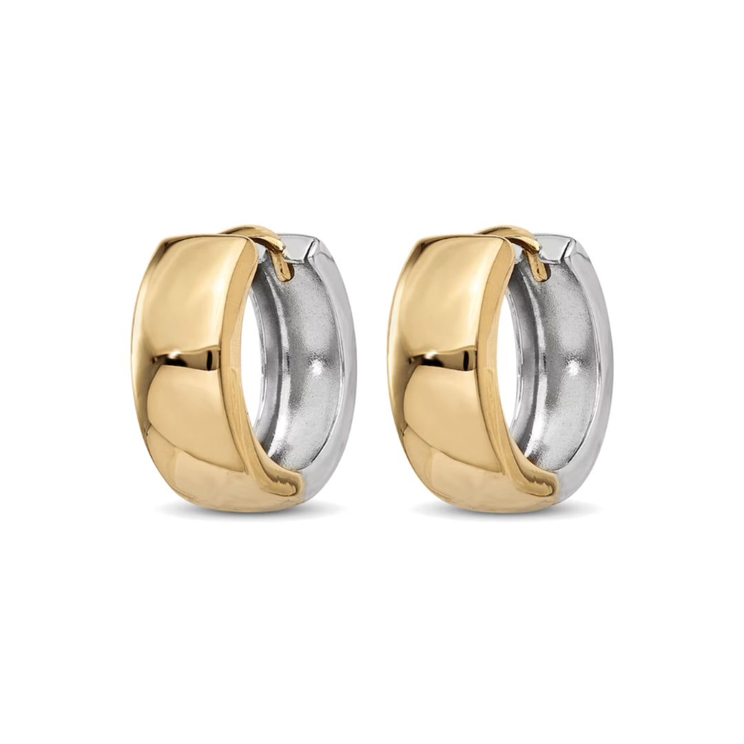 14K Two-Tone Huggies-Embark Fine Jewelry