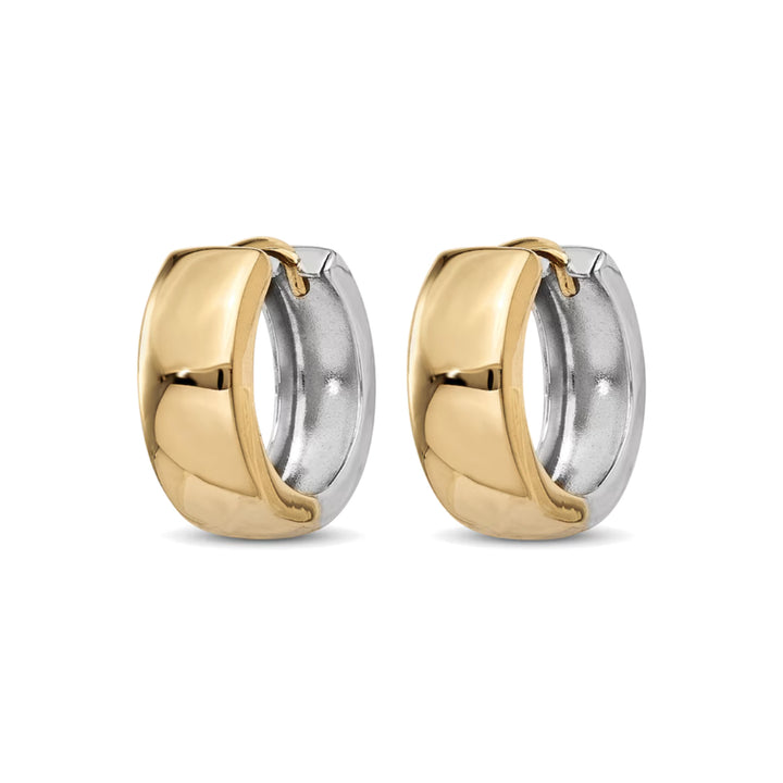 14K Two-Tone Huggies-Embark Fine Jewelry