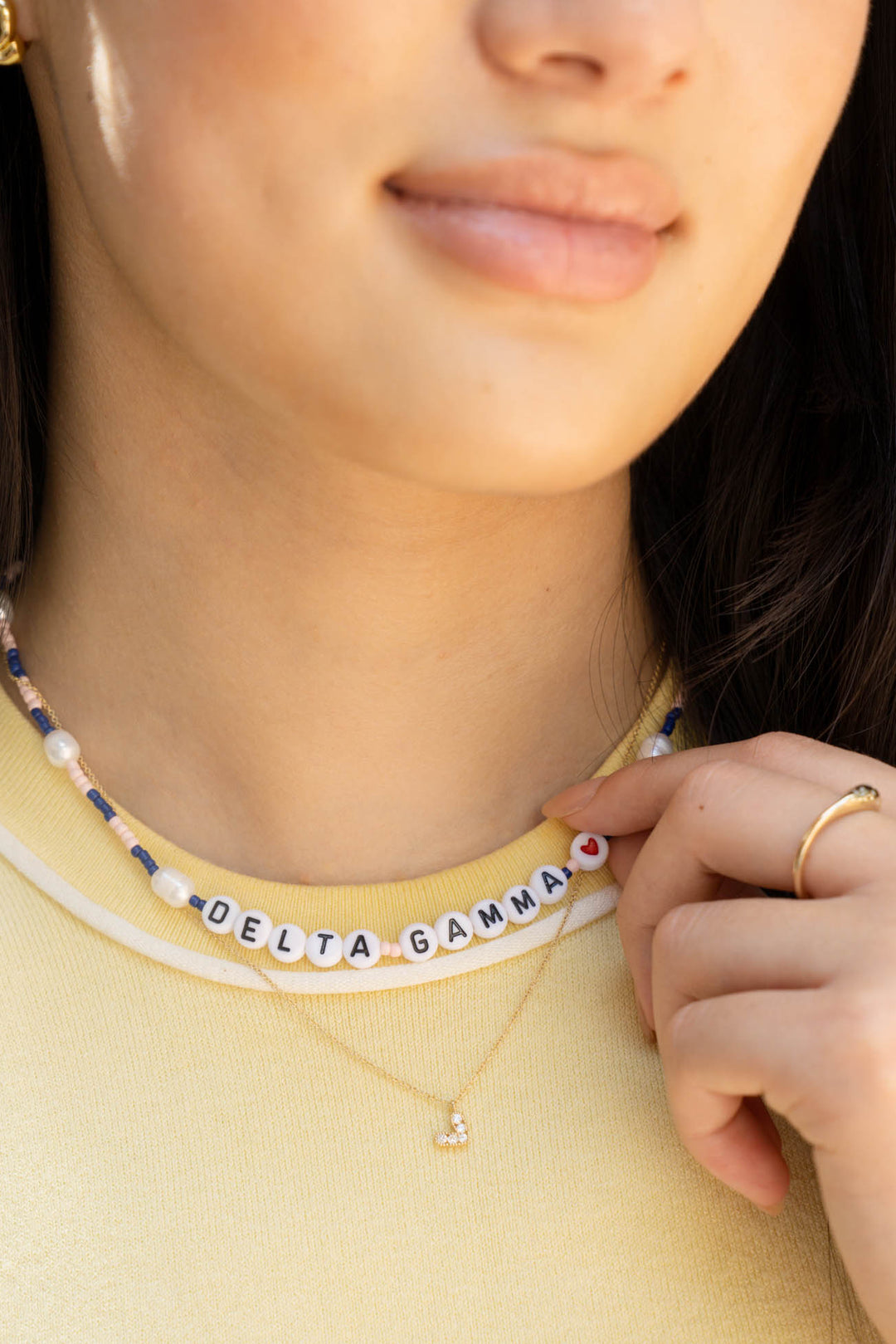 14K Diamond Dangle Heart Necklace