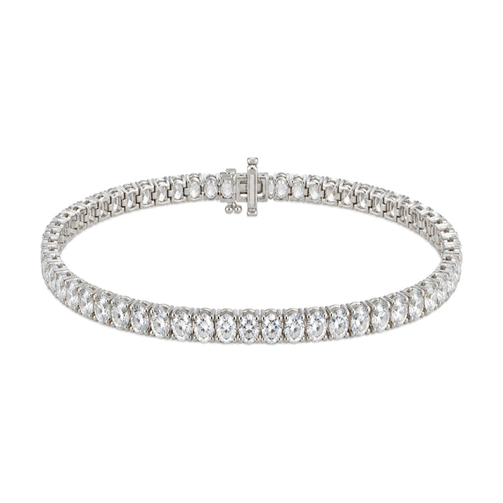 14KW Lab Grown Round Diamond Line Bracelet-Embark Fine Jewelry