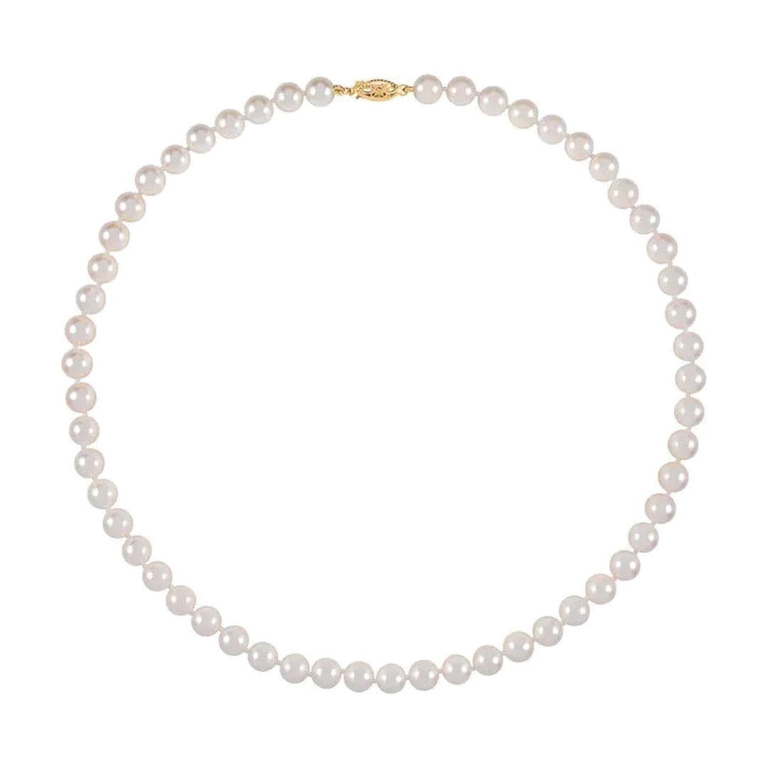 14KY 18" 7-7.5mm Akoya Pearl Necklace-Embark Fine Jewelry