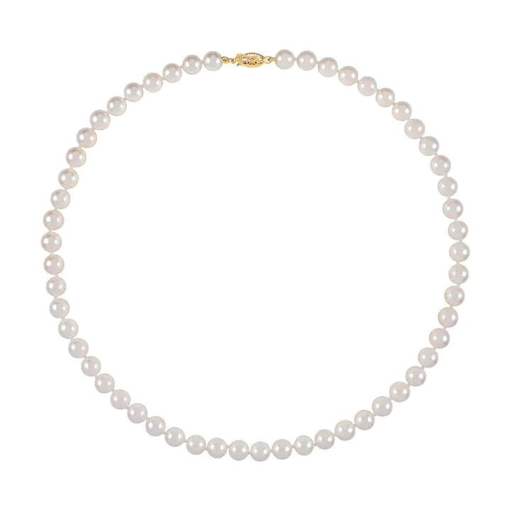 14KY 18" 7-7.5mm Akoya Pearl Necklace-Embark Fine Jewelry