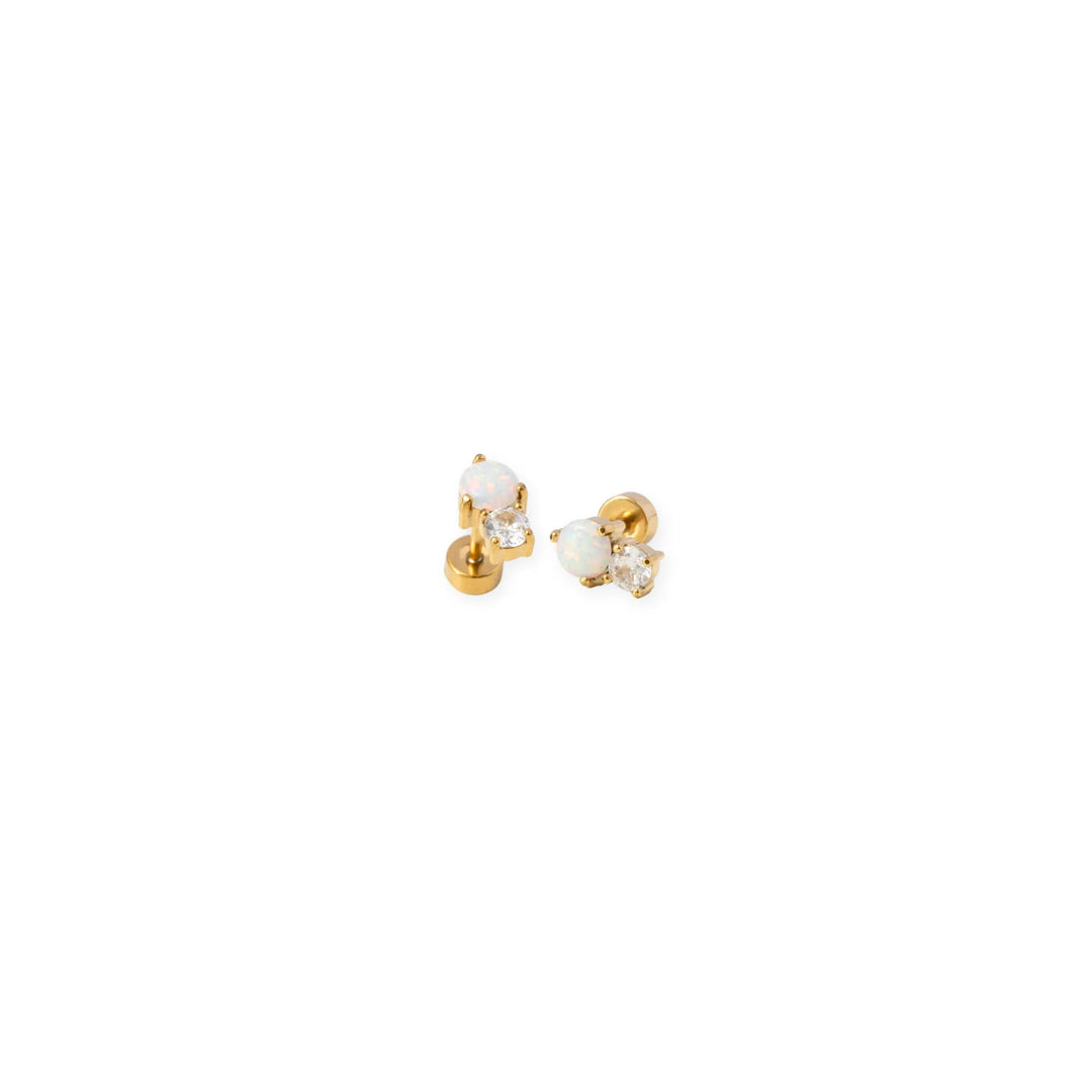 Opal Duo Studs