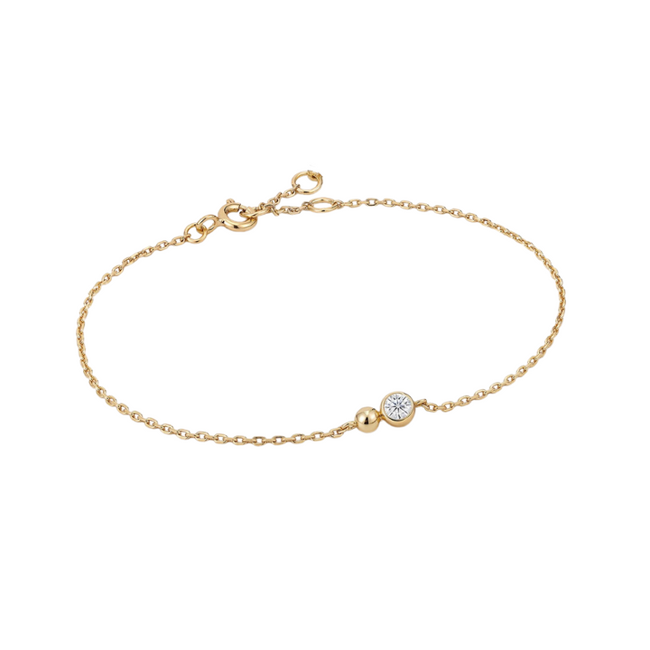 Gold Orb Sparkle Chain Bracelet