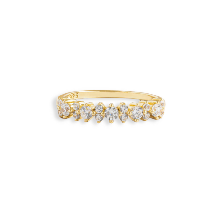 Dainty CZ Stack Ring