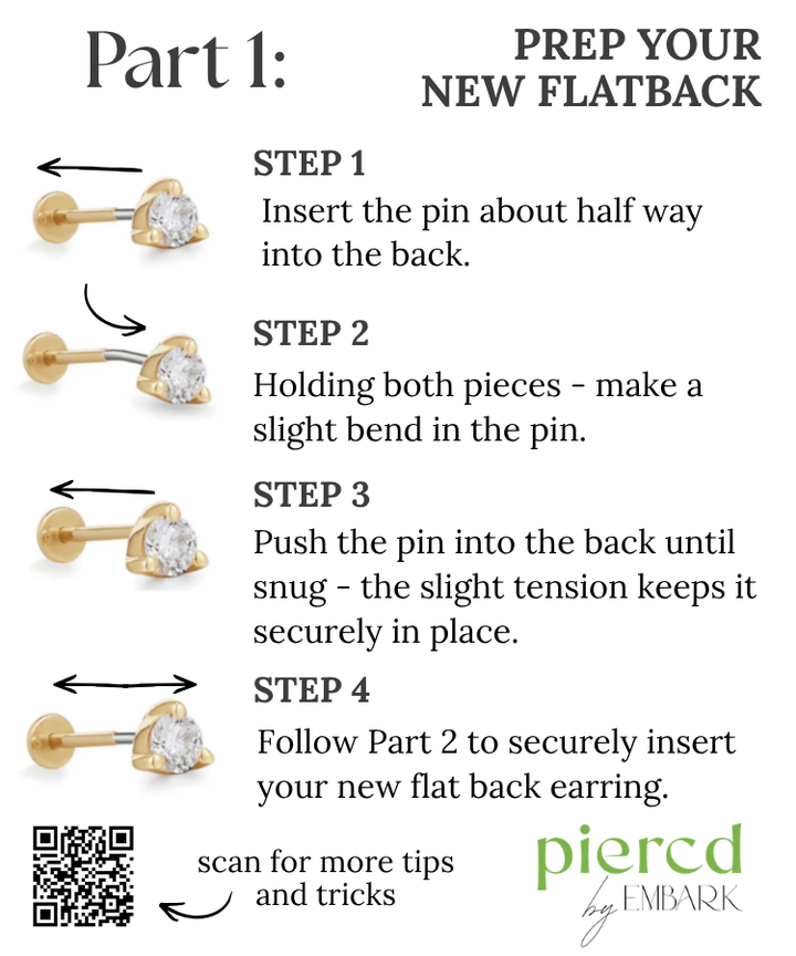 Flat Back Change Out Kit- Includes 1 Flatback + Taper Tool
