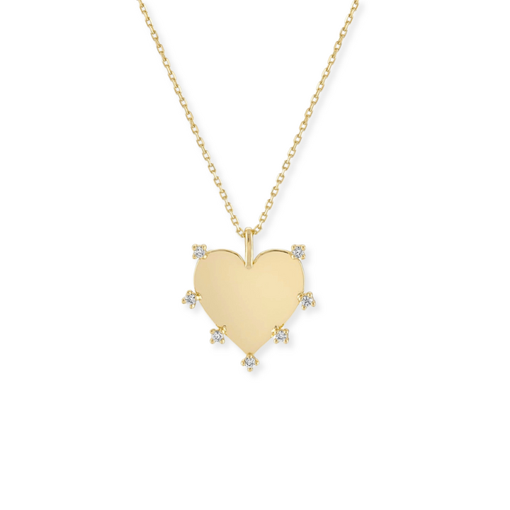 Radiant Heart Charm Necklace