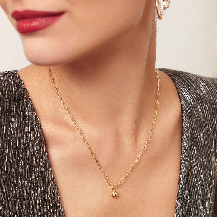 Pave Star Sphere Necklace Charm