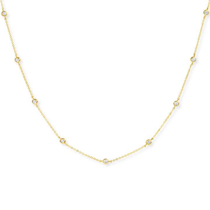 Bezel Station Necklace