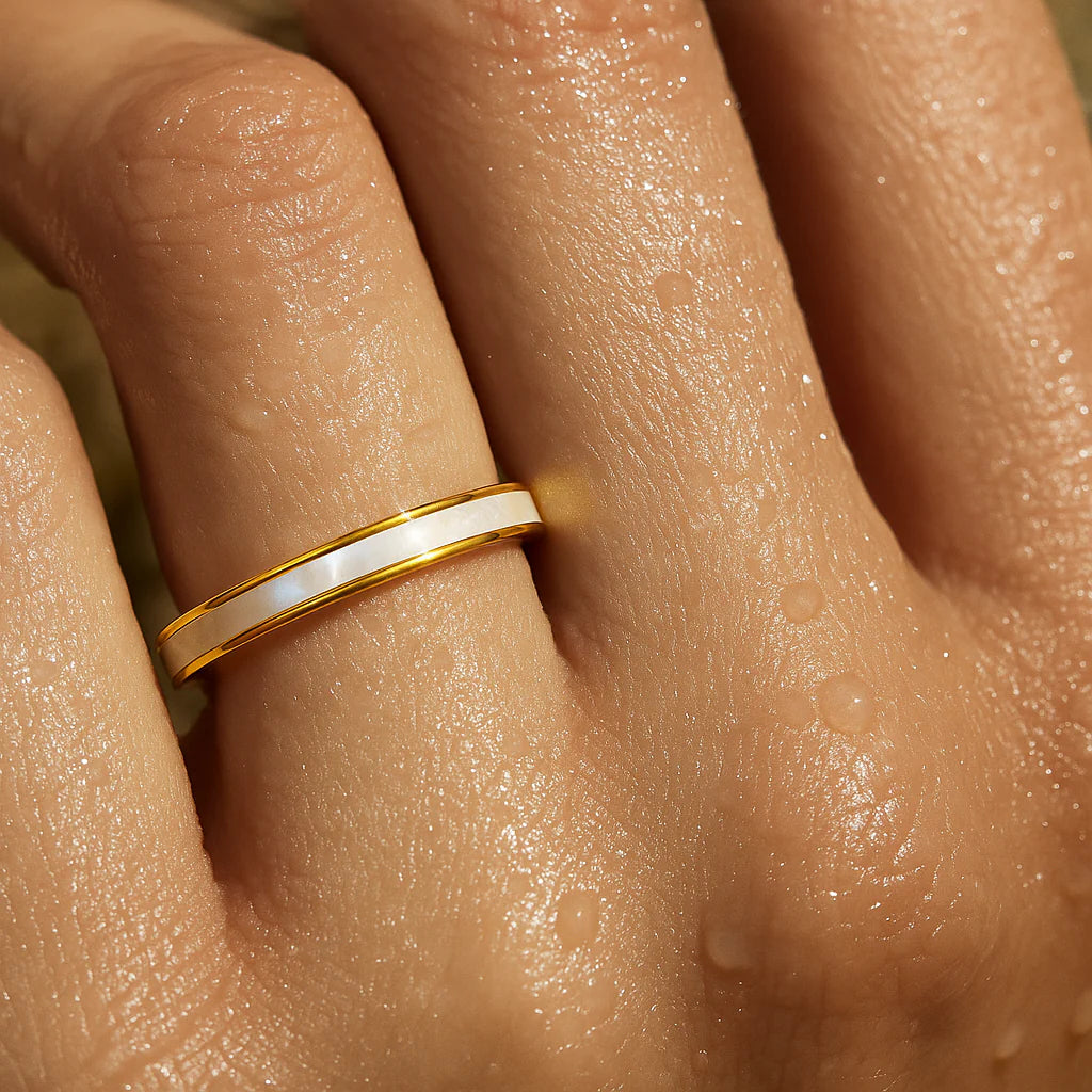 Mother of Pearl Stack Ring