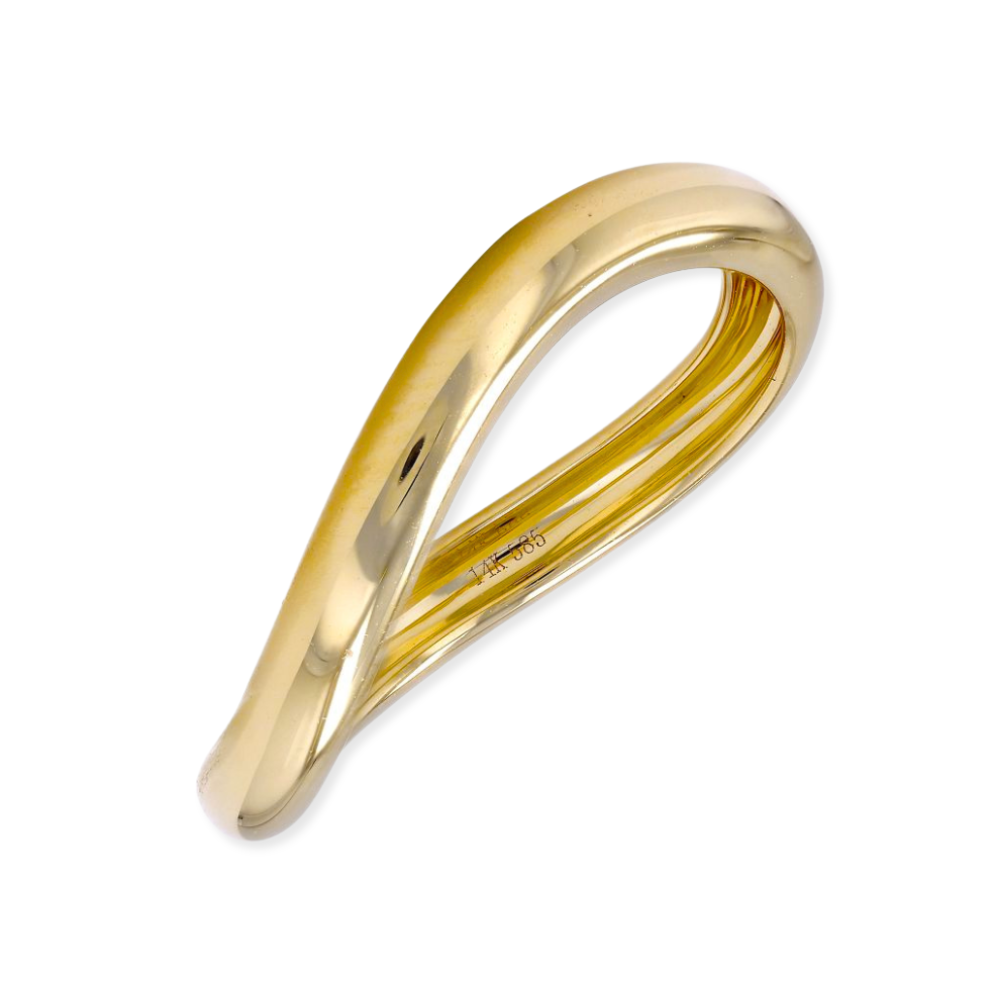 14K Wave Ring