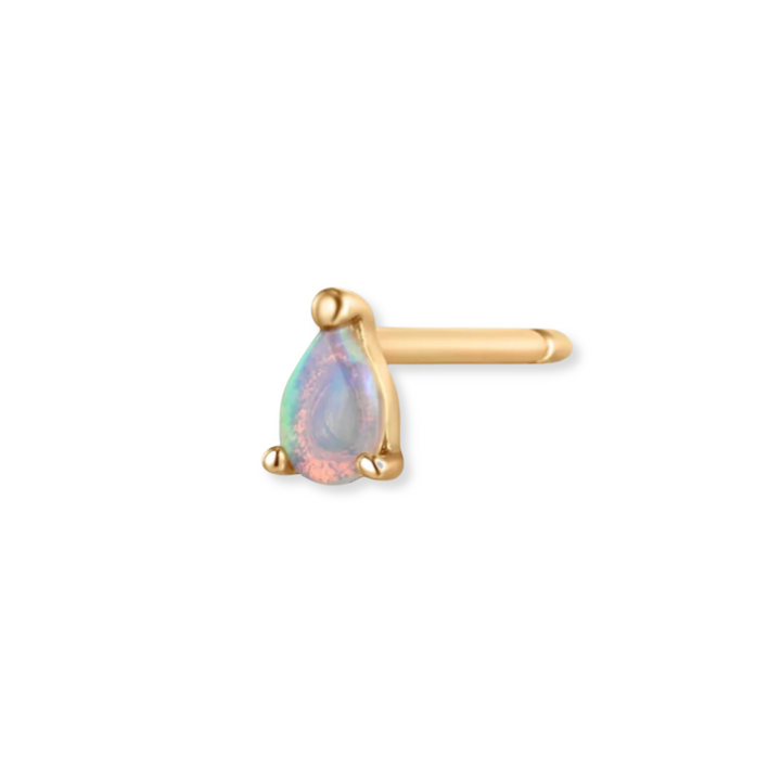 14K Australian Opal Stud