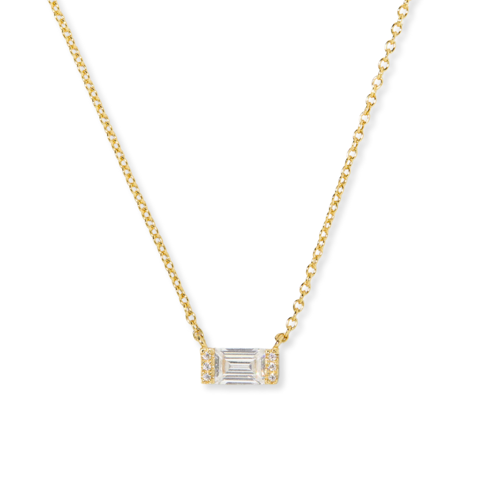 Dainty Baguette Necklace