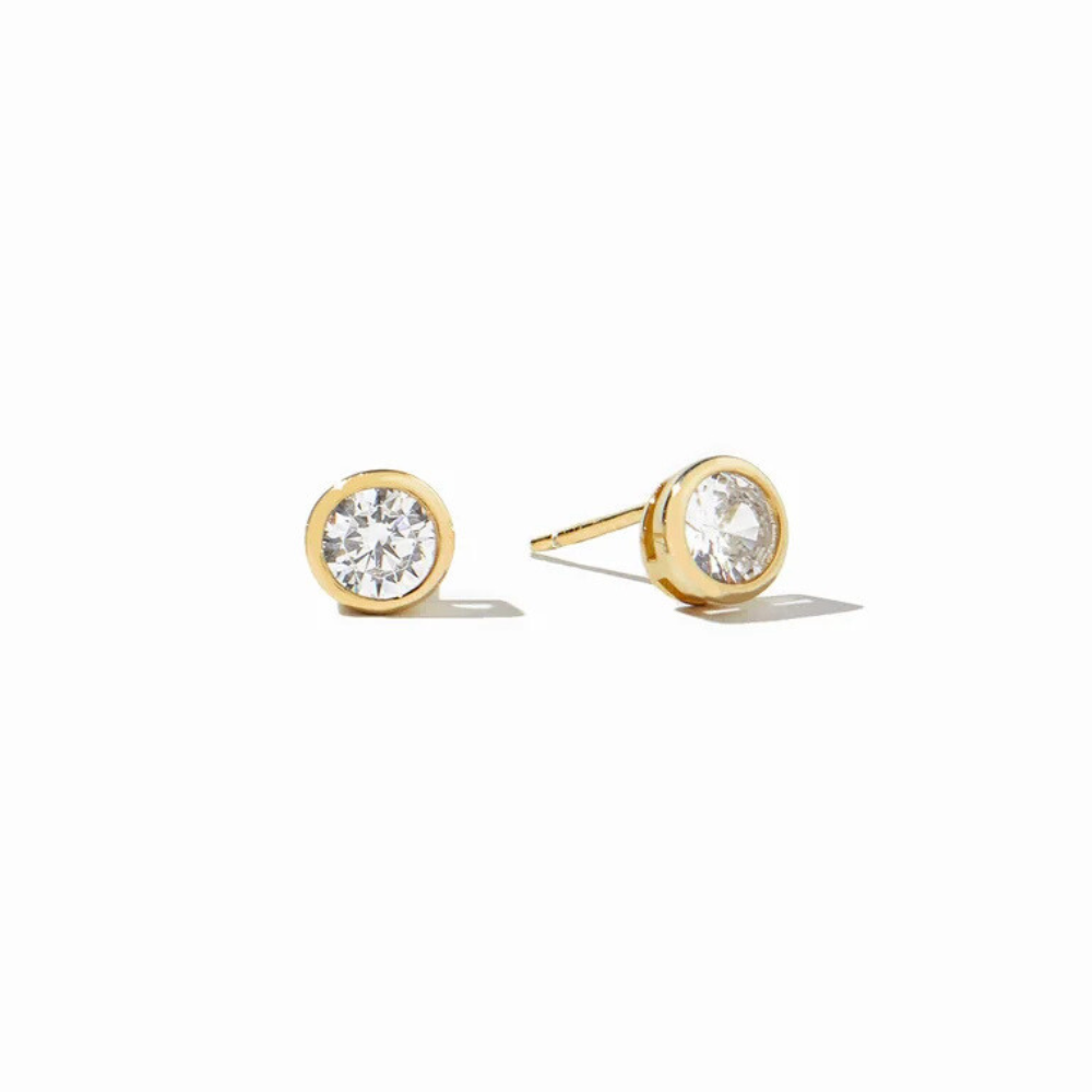 2.8mm CZ Bezel-Set Stud