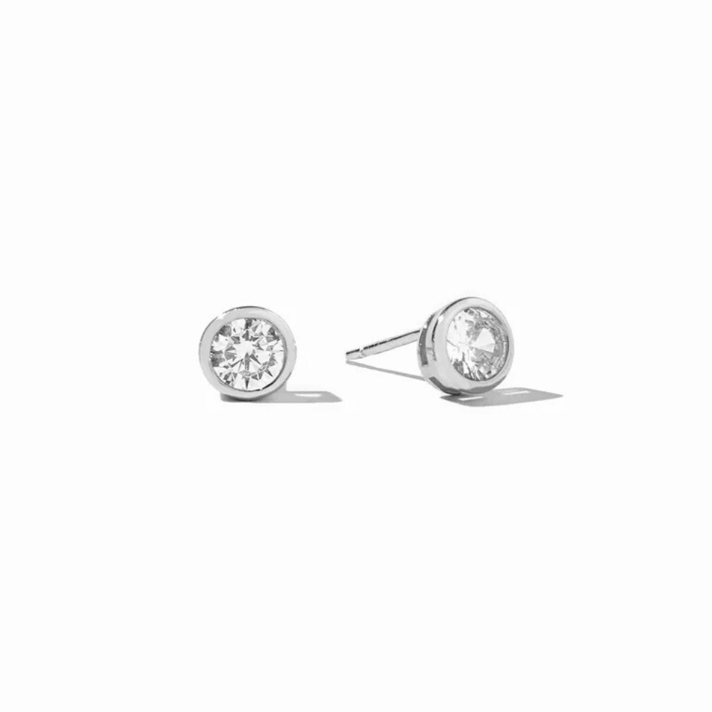 2.8mm CZ Bezel-Set Stud
