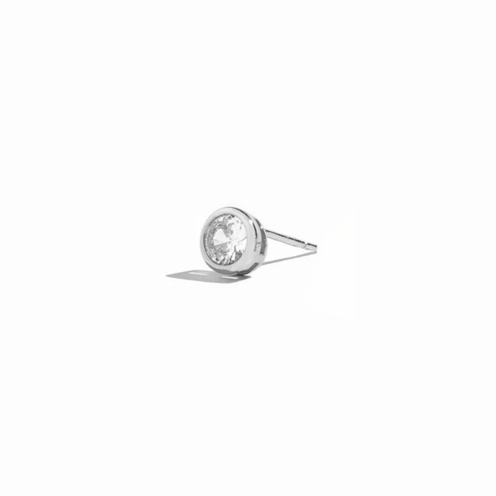 2.8mm CZ Bezel-Set Stud
