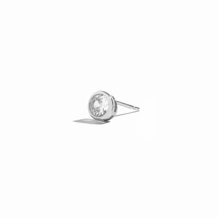 2.8mm CZ Bezel-Set Stud