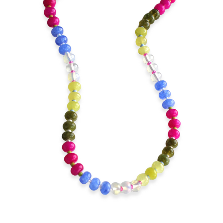 Boardwalk Stone Beaded Necklace
