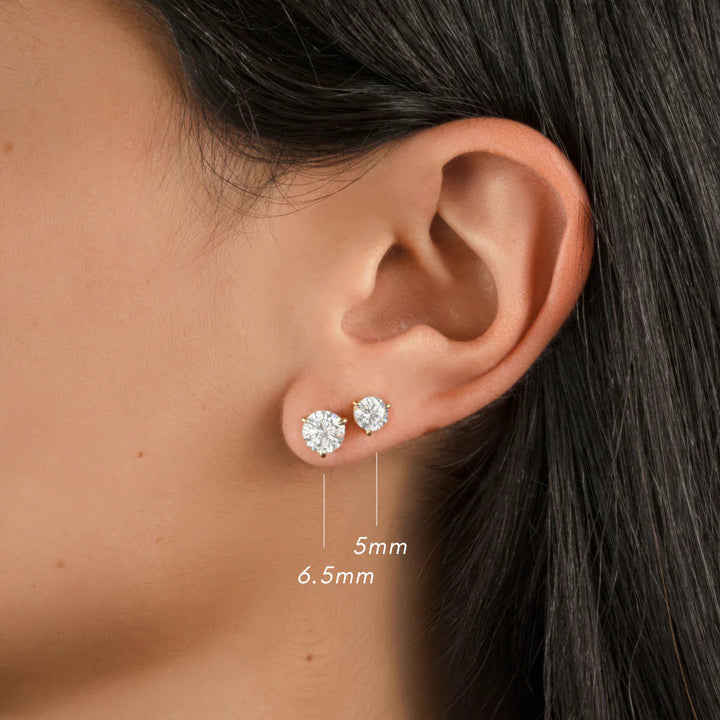 3-Prong Solitaire Studs-Embark Fine Jewelry