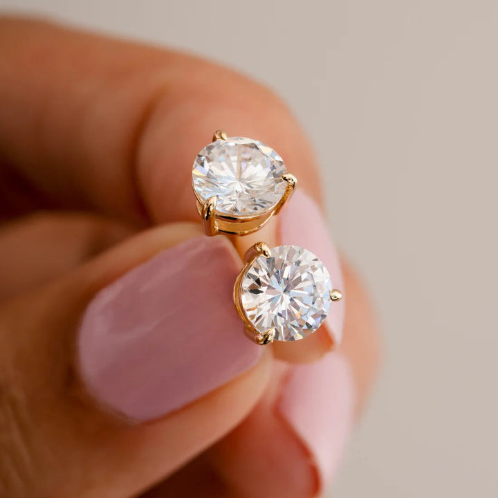 3-Prong Solitaire Studs-Embark Fine Jewelry