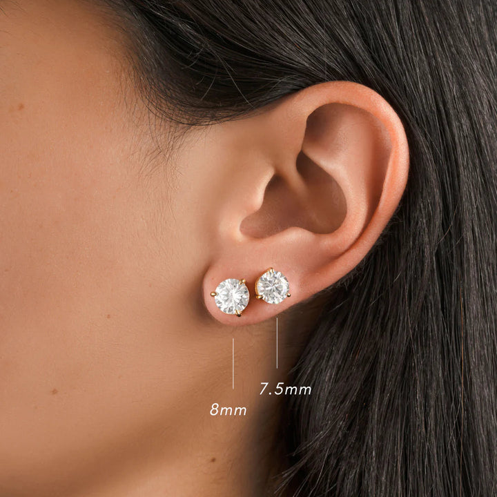 3-Prong Solitaire Studs-Embark Fine Jewelry