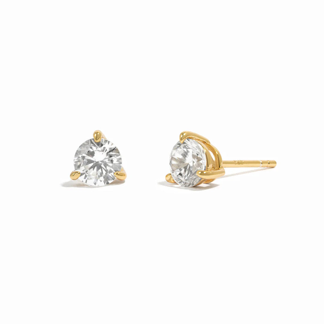 3-Prong Solitaire Studs-Embark Fine Jewelry
