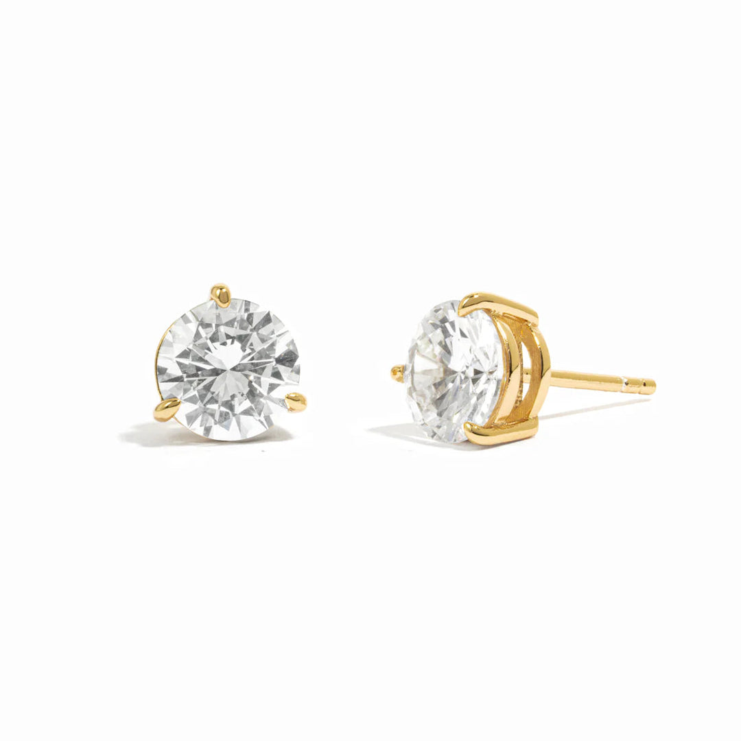 3-Prong Solitaire Studs-Embark Fine Jewelry