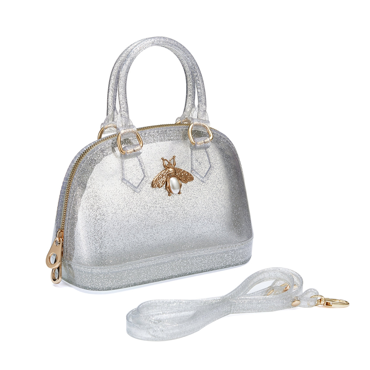 Silver Gold Bee Jelly Bag