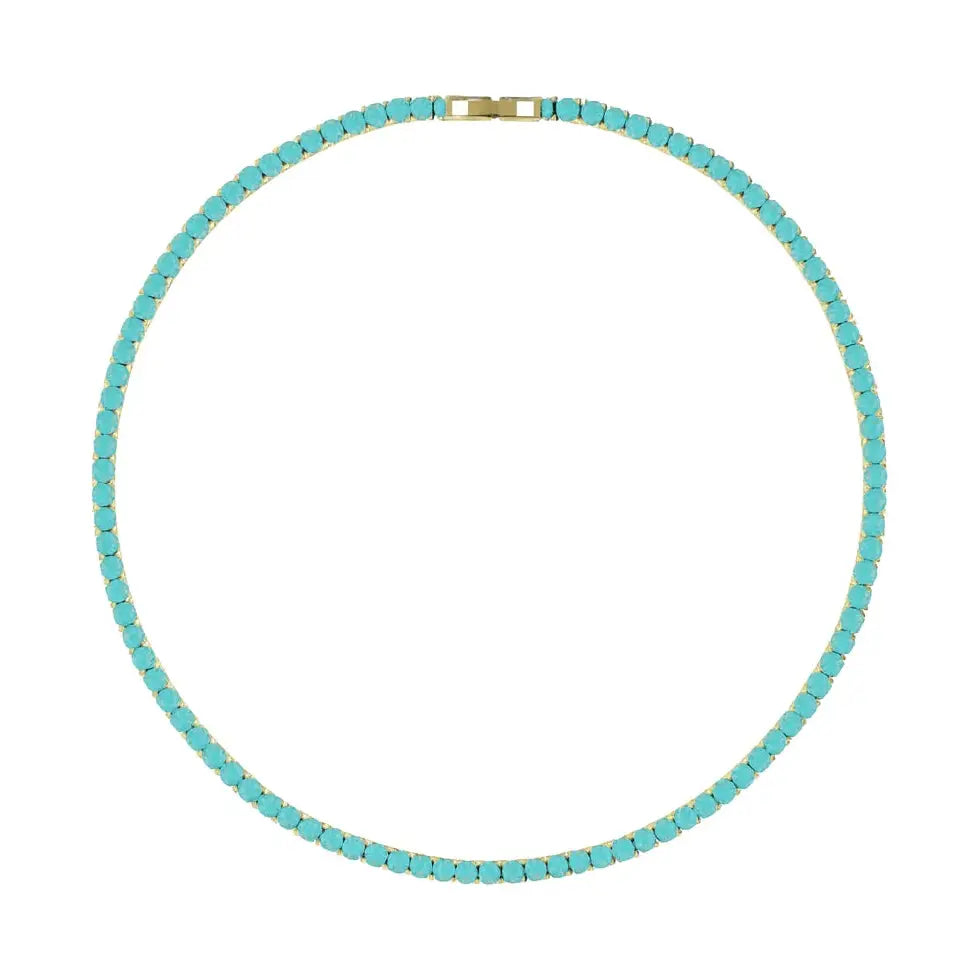 Turquoise Tennis Necklace