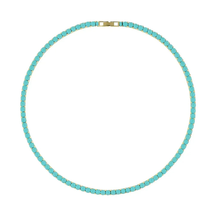 Turquoise Tennis Necklace
